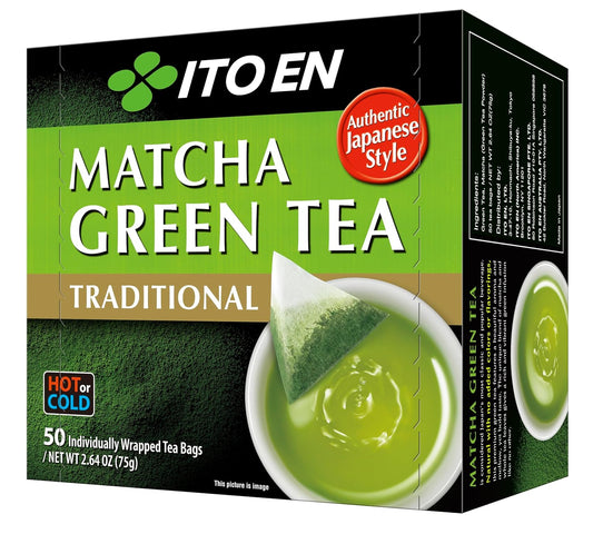 Ito En Traditional Matcha Green Tea 50 Count Zero Calories, Caffeinated