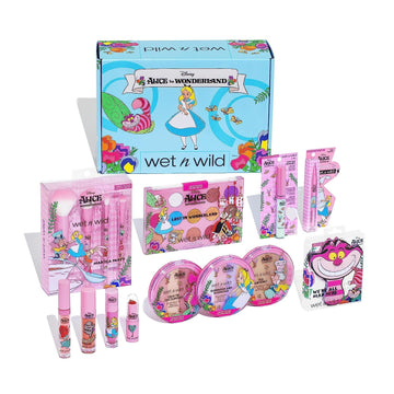 Wet N Wild Alice In Wonderland Pr Box - Makeup Set With Versatile Brushes, Buildable & Blendable Palettes, Vibrant Colors, & Lip Glosses For Unique Looks, Cruelty-Free & Vegan