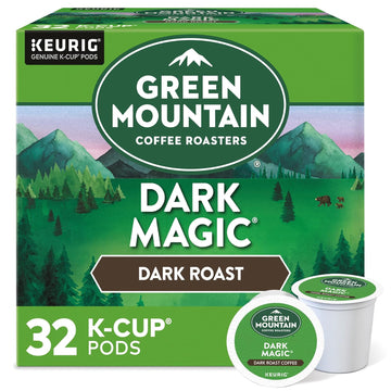 Green Mountain Coffee Roaster Dark Magic Keurig Single-Serve K-Cup Pods, Dark Roast Coffee, 32 Count