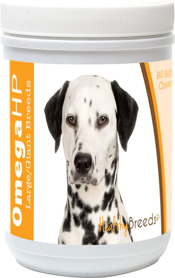 Healthy Breeds Dalmatian Omega HP Fatty Acid Skin and Coat Support Soft Chews 90 Count : Pet Supplies