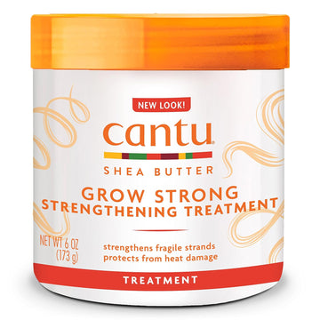 Cantu Grow Strong Strengthening Treatment With Shea Butter, 6 Oz (Packaging May Vary)