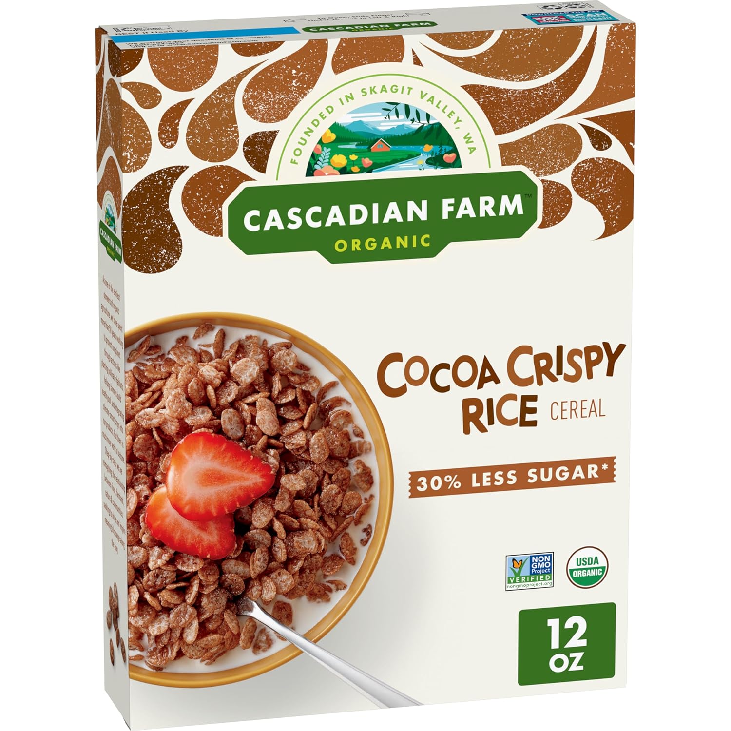 Cascadian Farm, Cereal Crispy Rice Cocoa Organic, 12 Ounce