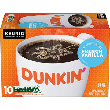 Dunkin' French Vanilla Flavored Coffee, 60 Keurig K-Cup Pods