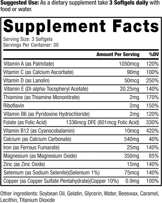 Gut Multivitamins: Nutritional Support For Ibd Softgels 30-Day Supply