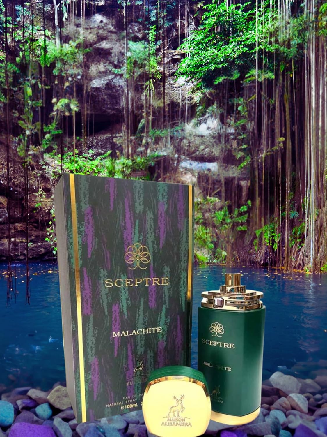 Maison Alhambra Sceptre Malachite For Unisex Eau De Parfum Spray, 3.4 Ounce / 100 Ml : Beauty & Personal Care