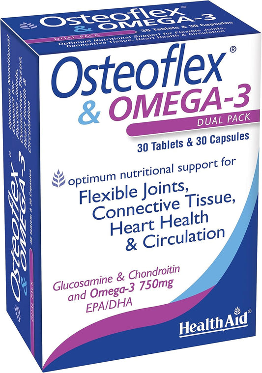 Health Aid Osteoflex and Omega-3 Capsules - Pack of 60 Capsules : Amazon.co.uk: Health & Personal Care