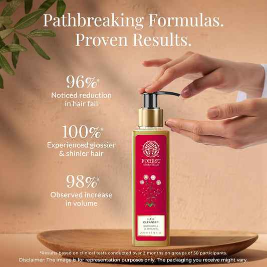 Forest Essentials Hair Cleanser, Bhringraj And Shikakai, 200Ml