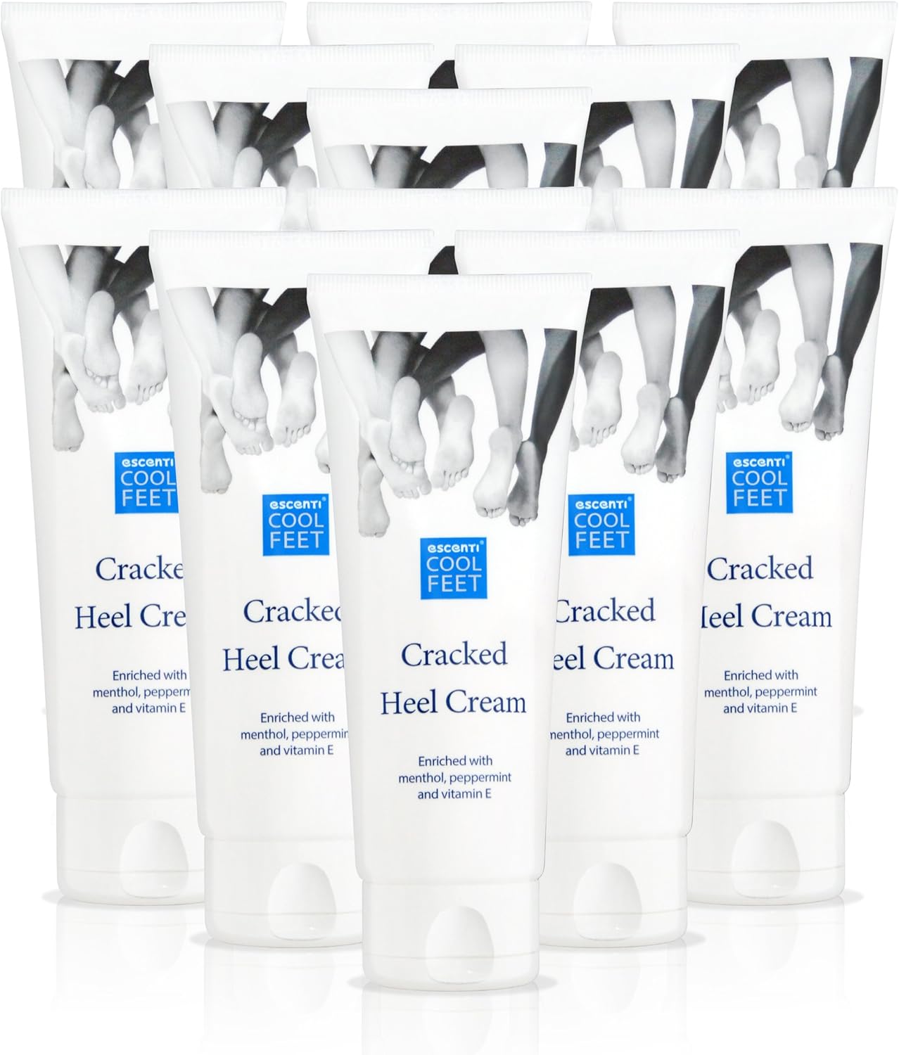 Escenti Cool Feet Cracked Heel Cream For Dry Skin, 100 Ml - Pack Of 12
