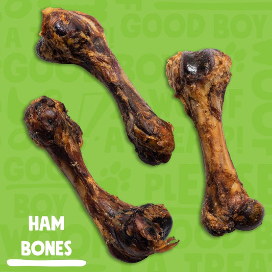 Ham Femur Bone for Dogs | Savory Dog Chew Bones | Single Ingredient, Healthy Dog Bones for Dogs (3 Pack)
