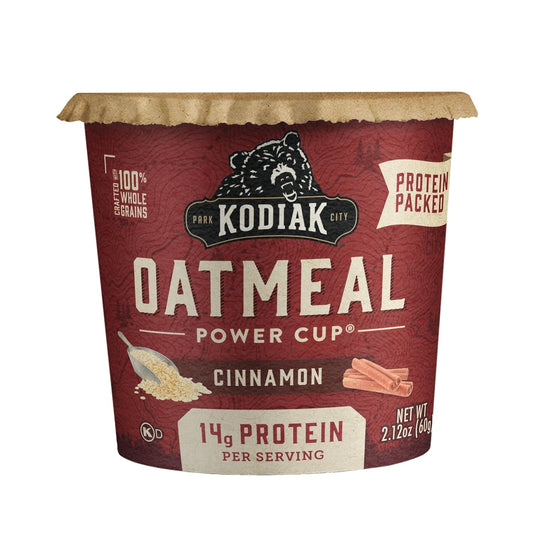 Kodiak Cakes Instant Protein Cinnamon Oatmeal in a Cup, 2.12 Ounce (Pack of 12)