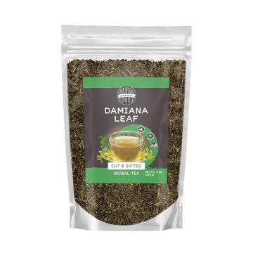 Birch & Meadow 8Oz Of Damiana Leaf, Cut & Sifted, Herbal Tea