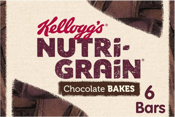 Kellogg'S Nutri-Grain Bakes Chocolate Snack Bars Box, 6 X 45G