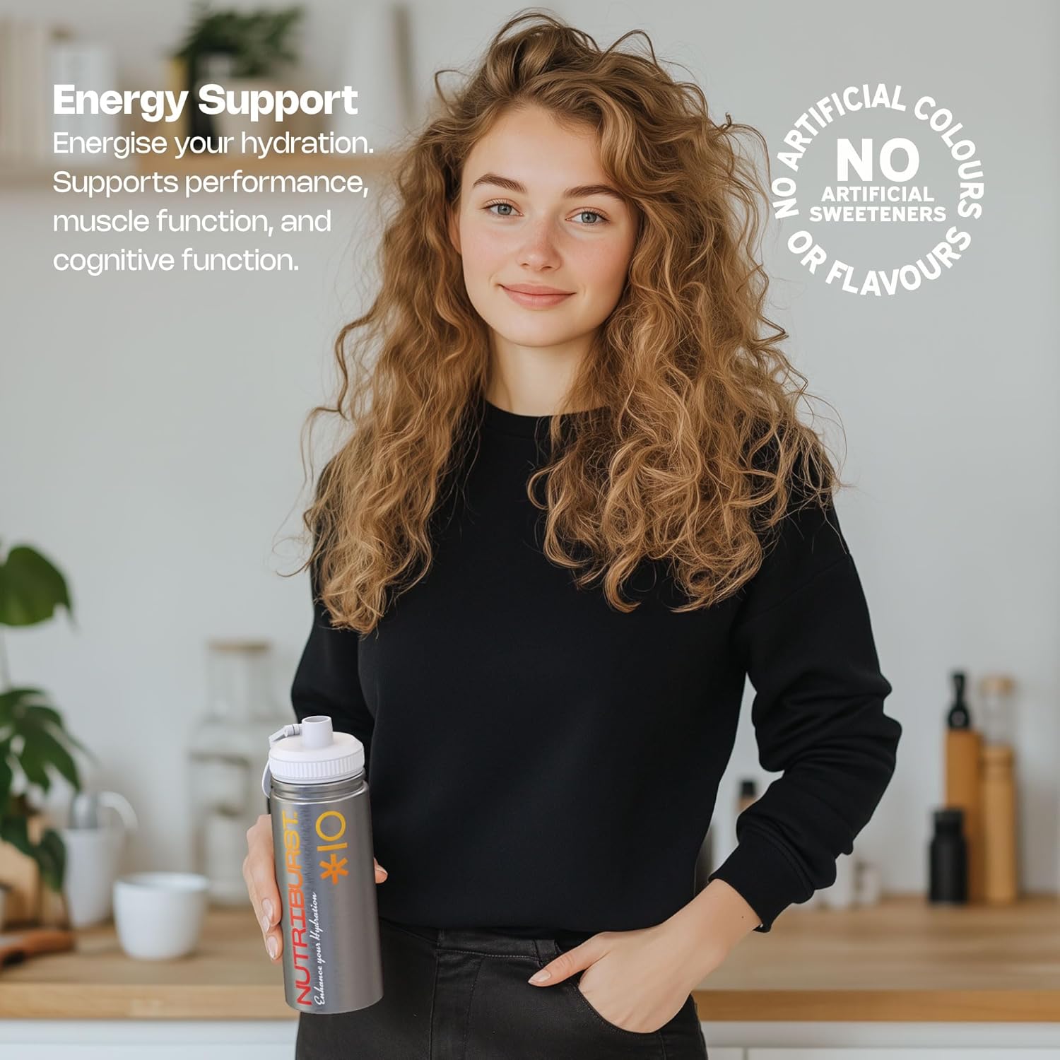 Nutriburst - Energy Electrolytes + 11 Vitamins & Minerals • Energy • Natural Caffeine • Performance - Suitable for Vegans - 6 Pack: Lemon & Lime - Enhanced Hydration : Amazon.co.uk: Health & Personal Care