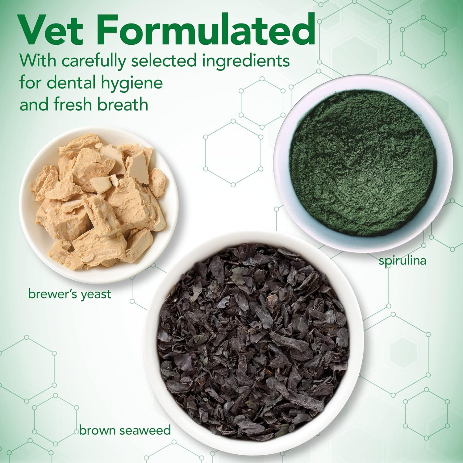 Vet's Best Natural Dental Powder for Cats | Clean Teeth and Fresh Breath - 45g :Pet Supplies