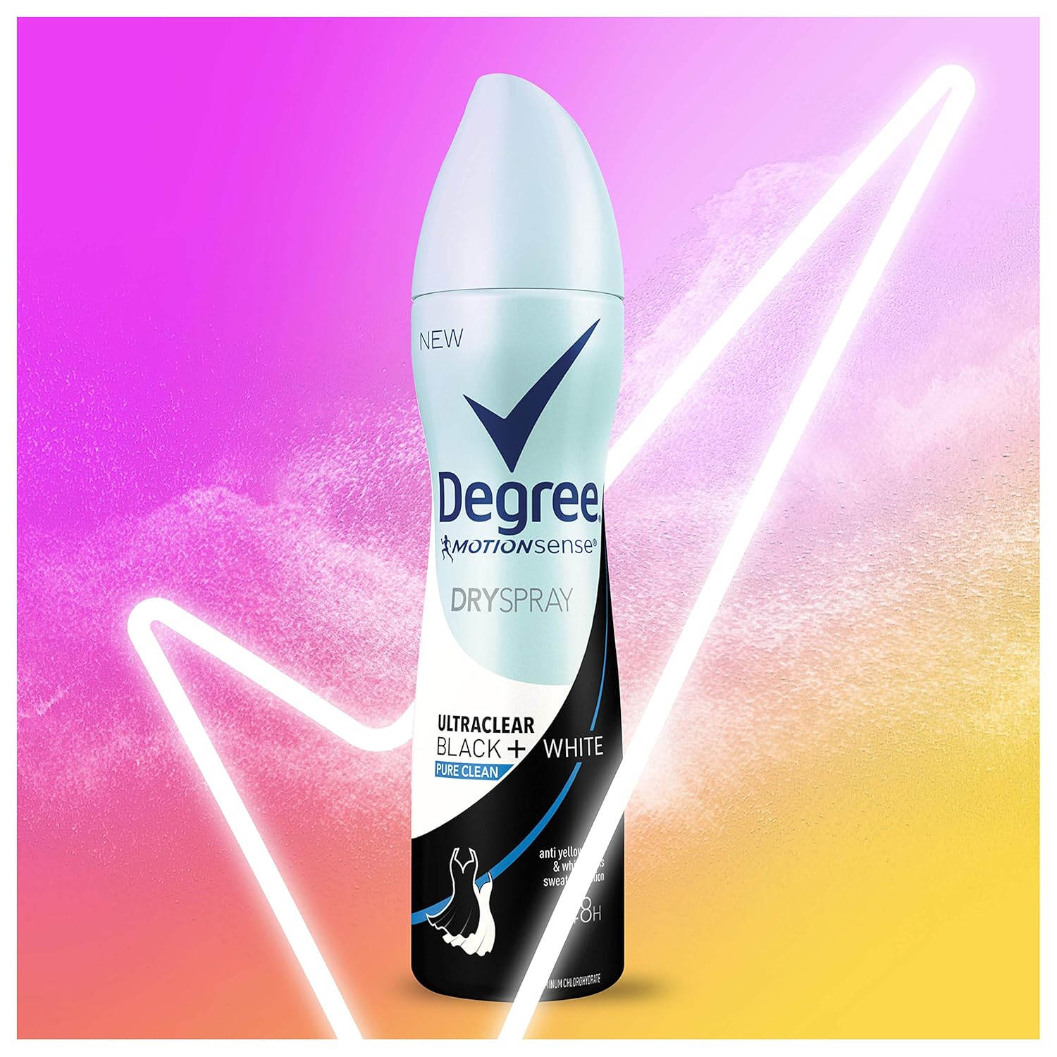 Degree UltraClear Antiperspirant Dry Spray Protects from Deodorant Stains Pure Clean Deodorant for Women 3.8 oz : Beauty & Personal Care