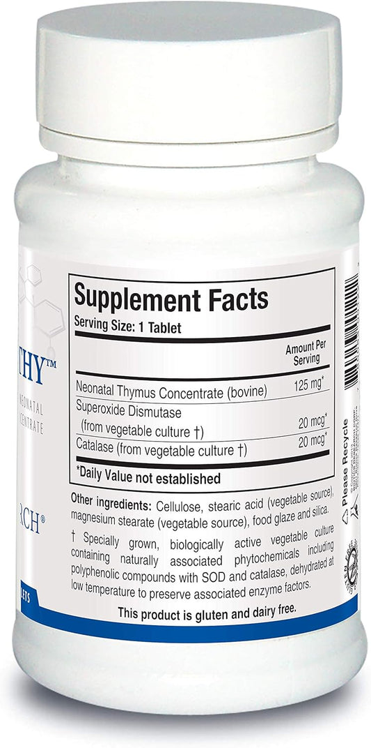 Biotics Research Cytozyme Thy Neonatal Thymus Concentrate. Supports Health of The Thymus Gland. Healthy Immune Response and Pathway Processes. Supports Immune System 60 Tabs