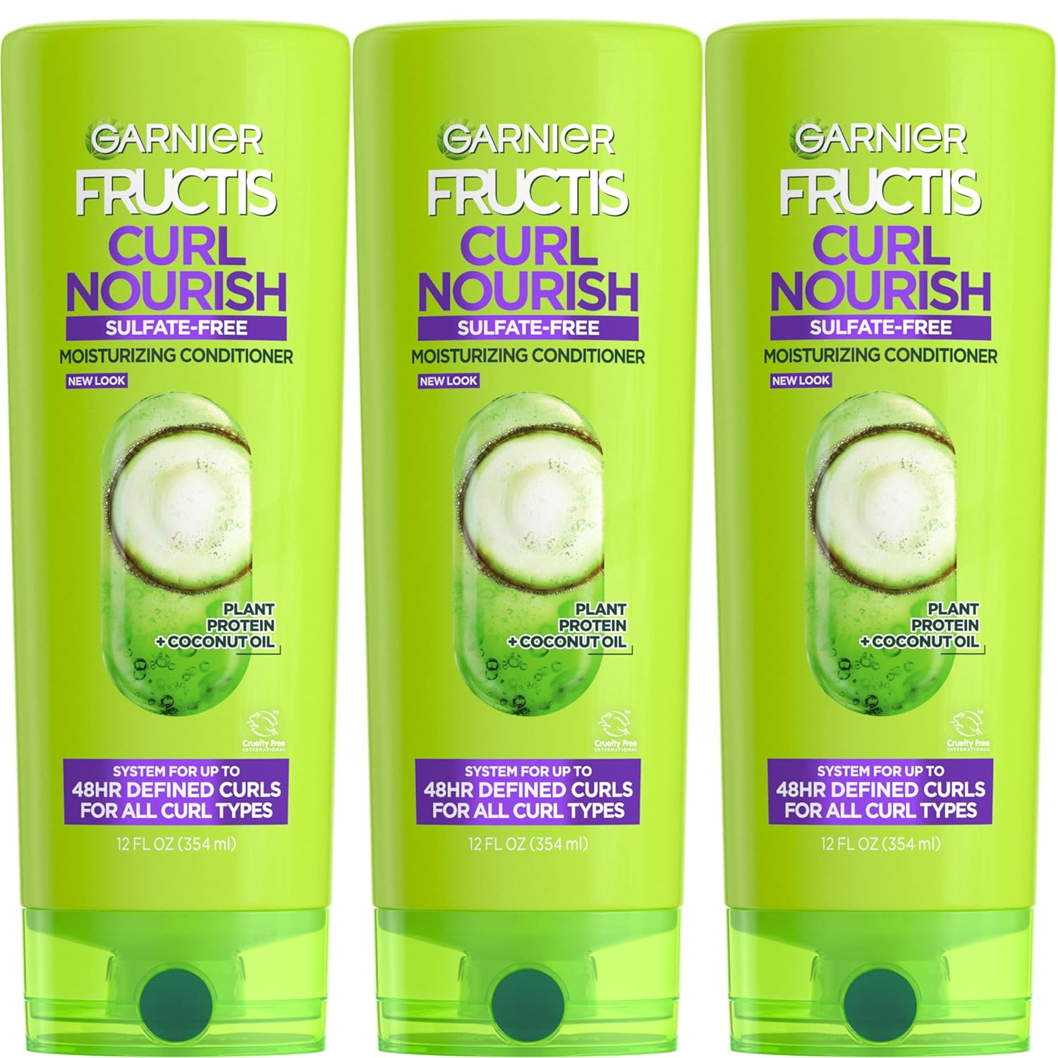 Garnier Hair Care Fructis Triple Nutrition Curl Nourish Conditioner, 12 Flu