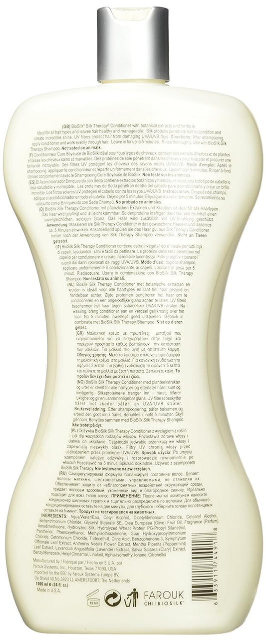 BioSilk Silk Therapy Conditioner 1006ml/34 Fl oz (Pack of 1)