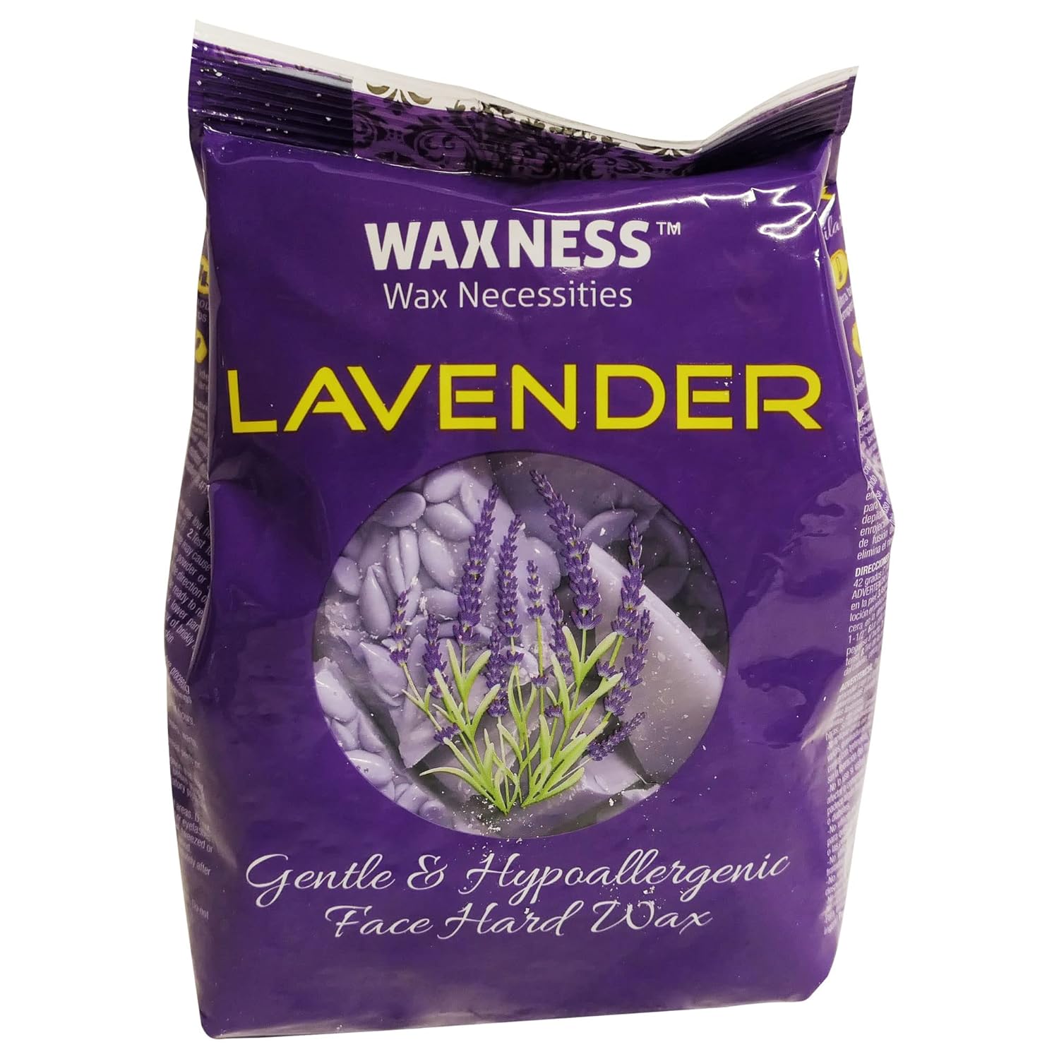 Waxness Premium Luxury Lavender Face Hard Wax Beads 0.8 Lb / 400G