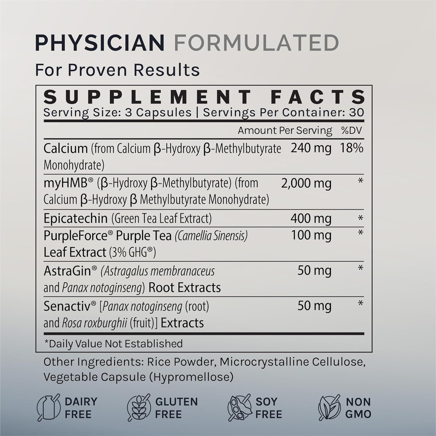Infiniwell Strength - Muscle Recovery Supplements For Healthy Aging - Hmb Supplement For Stamina, Endurance, Strength Gains & Mobility - Nourish Healthy Muscle Mass & Tissue Quality (90 Capsules) : Health & Household