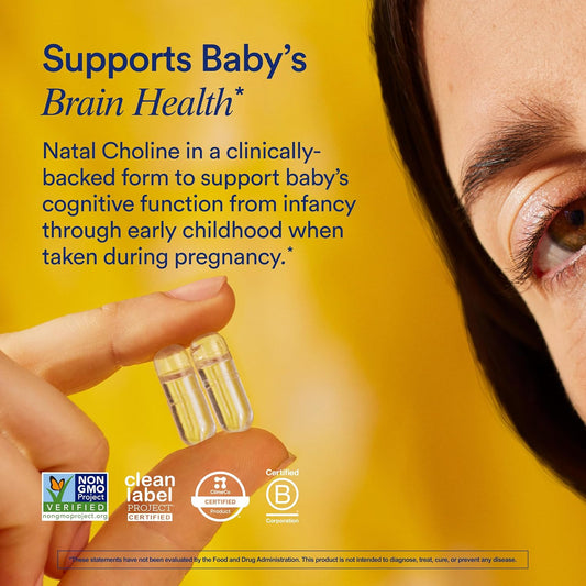 Ritual Natal Choline Supplement, 550Mg, Supports Baby’S Cognitive Function When Taken During Pregnancy And Choline Content In Breastmilk*, 30 Day Supply