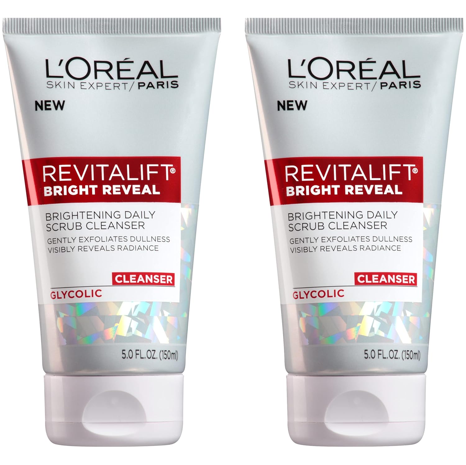 L'Oreal Paris Revitalift Bright Reveal Anti-Aging Facial Cleanser With Glycolic Acid 5 Fl. Oz (Pack Of 2)