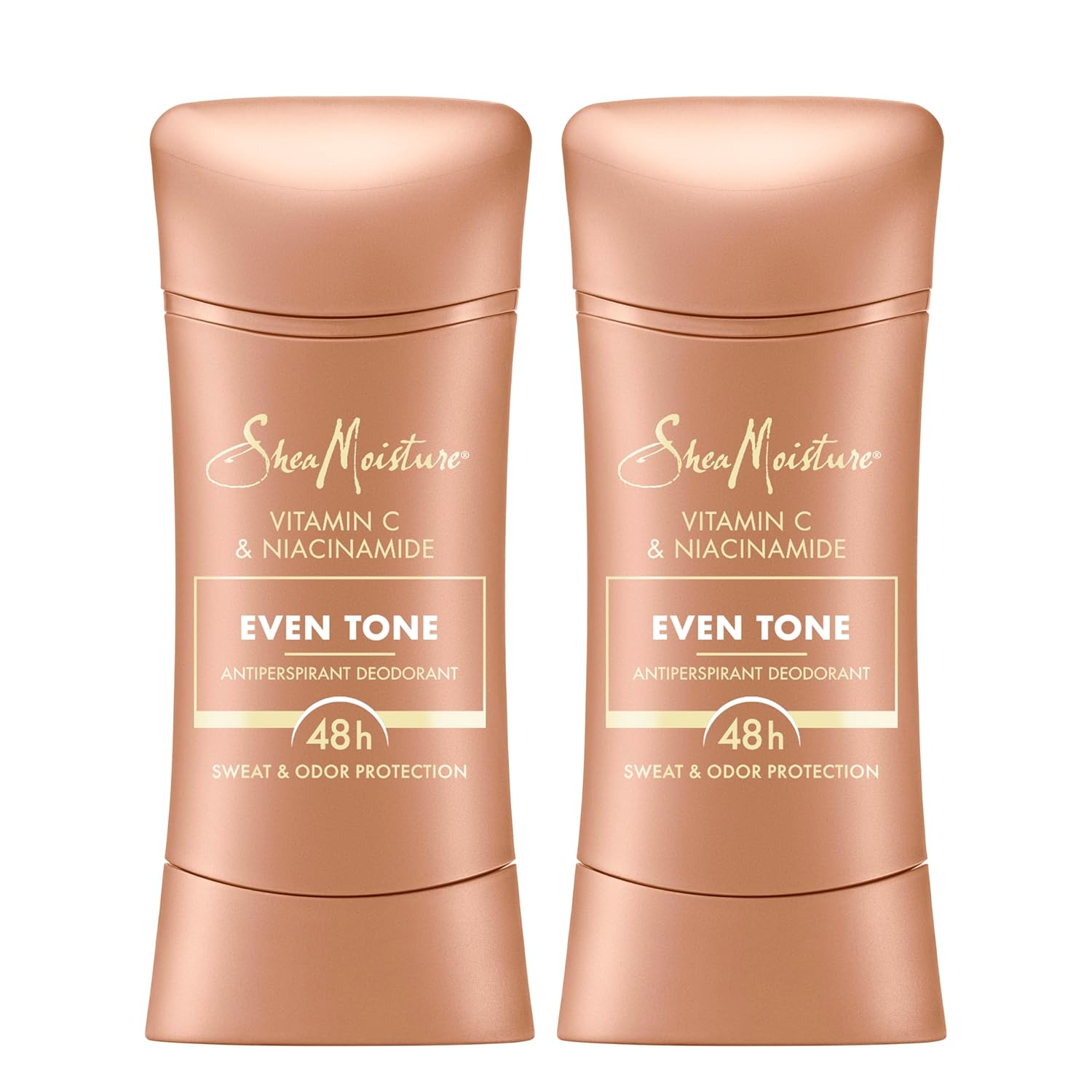 Sheamoisture Antiperspirant Deodorant Stick Even Tone Vitamin C & Niacinamide 2 Count For 48Hr Sweat & Odor Protection With No Parabens & No Mineral Oil 2.6 Oz