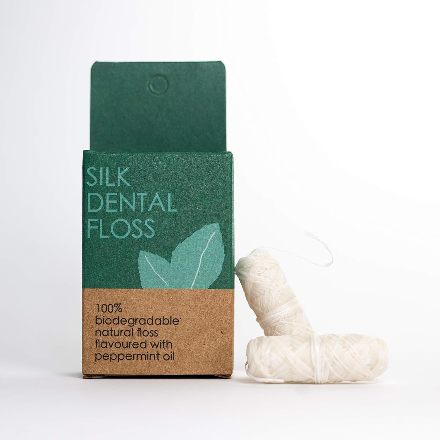 FLON Natural Silk Dental Floss Refills 2 X 30M ~ Eco Friendly Biodegradable Organic Zero Waste Plastic Free Natural Floss ~ Cruelty Free Peace Silk ~Candelilla Waxed Mint Flavoured : Amazon.co.uk: Health & Personal Care