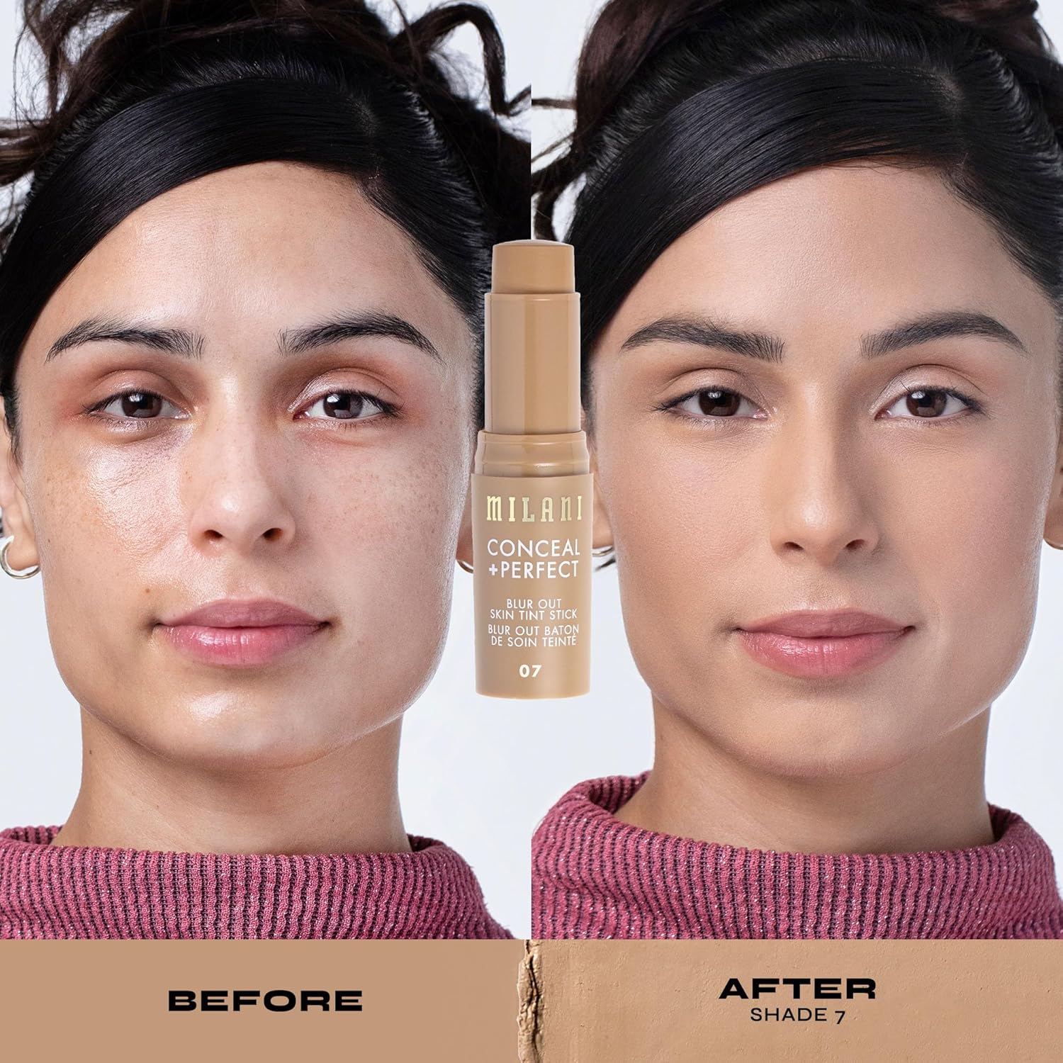 Milani Conceal + Perfect - Skin Tint Stick, Blur Out Tinted Moisturizer Makeup, Shade 014 : Beauty & Personal Care
