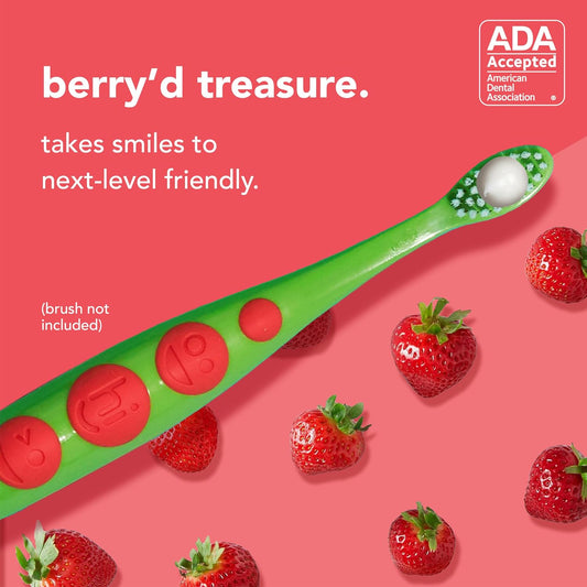 hello Natural Wild Strawberry Flavor Fluoride Kids Toothpaste, ADA Approved, Ages 2+, No Artificial Sweetneners, No SLS, Gluten Free, Vegan, 4.2 Oz (Pack of 3)