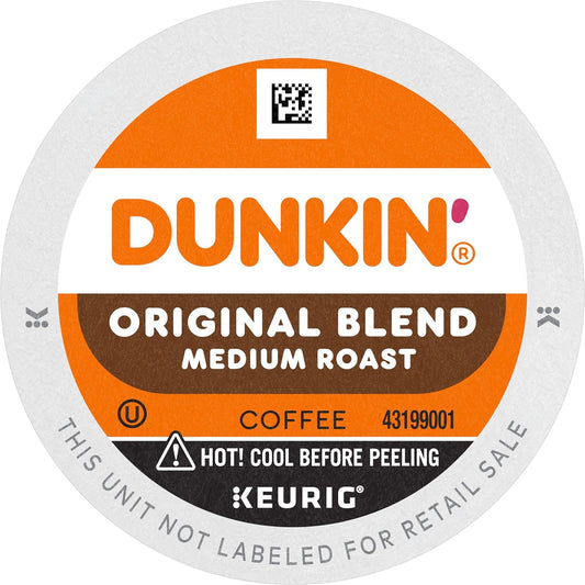 Dunkin' Original Blend Medium Roast Coffee, 128 Keurig K-Cup Pods