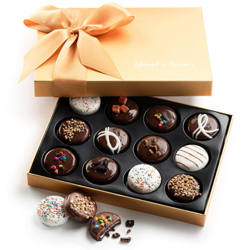 Chocolate Cookies Gift Basket - Chocolate Gift - Gourmet Dark Chocolate Gift Box - Food Gifts For Women/Men - Vegan Chocolate Gift Box - Sympathy, Birthday, Thank You, Appreciation, Holiday