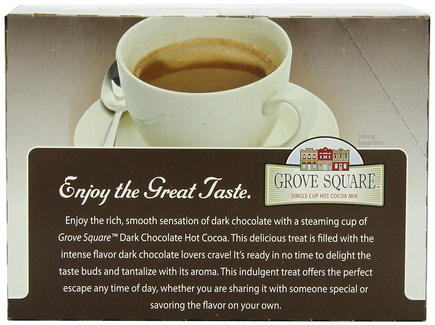 Grove Square Hot Cocoa Dark Chocolate, 24 Single Serve Cups
