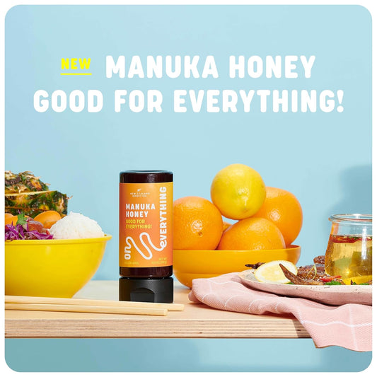 Manuka Honey On Everything | Food Drink Skin Body | 10.9 Oz Squeezy | 100% New Zealand