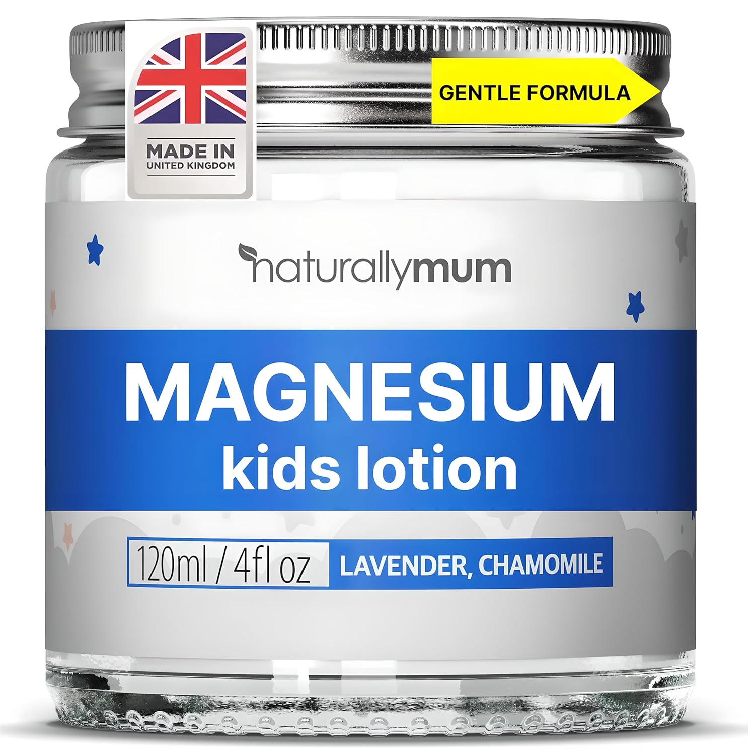Naturally Mum - Magnesium Lotion For Kids & Babies [Natural & Safe] - Juniors Bedtime Lotion - Magnesium Sleep Cream For Kids & Babies - For Toddlers - Lavender & Chamomile