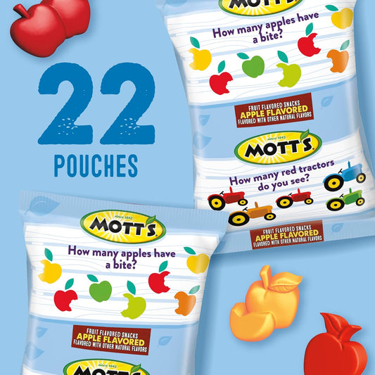 Mott'S Fruit Flavored Snacks, Apple Orchard, Gluten Free, 22 Ct