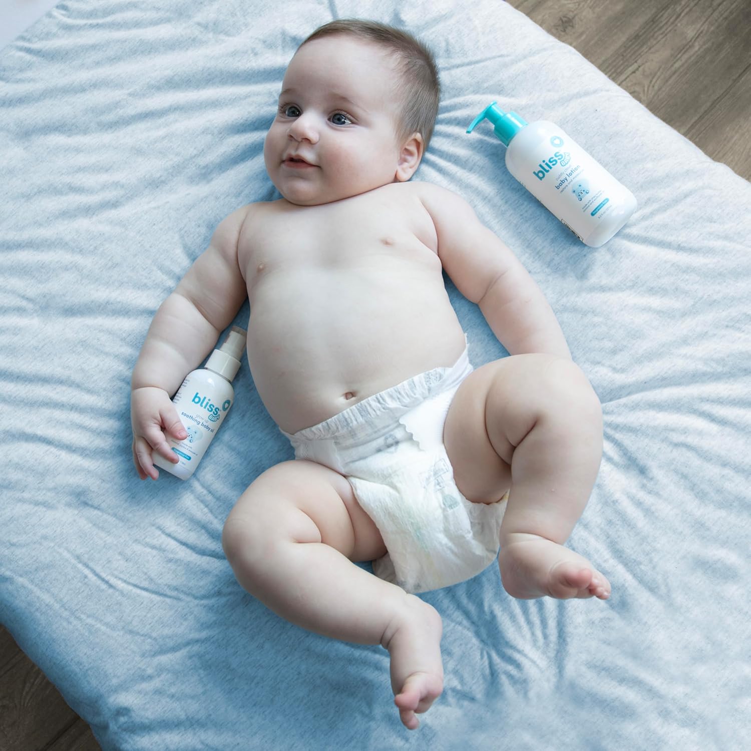 Bliss Baby Lotion, Fragrance-Free, For Dry & Sensitive Skin, Hydrating Daily Lotion - For Babies, Kids & Adults, Vegan, Hypoallergenic, Dermatologist Tested, Clean & Gentle, Non-Toxic, 8 Fl Oz