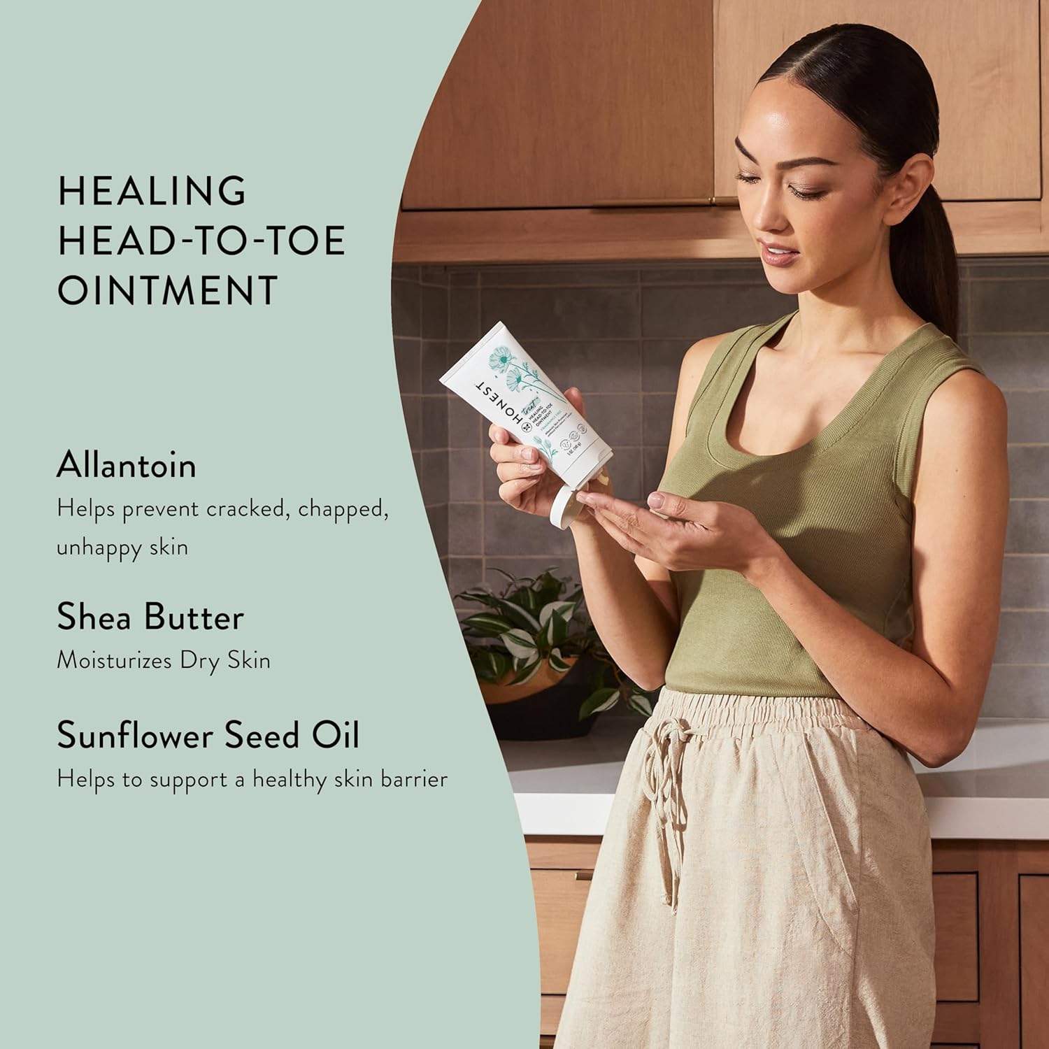 The Honest Company Head to Toe Multi-Purpose Healing Ointment | Gentle for Baby | Hypoallergenic, Vegan, Allantoin-Powered | 5 oz : Health & Household