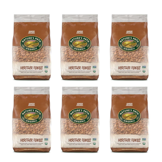 Nature's Path Organic Heritage Flakes Cereal, 2 Lbs. Earth Friendly Package (Pack of 6)