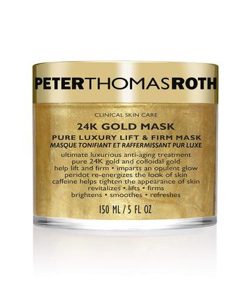 Peter Thomas Roth | 24K Gold Mask | Pure Luxury Lift & Firm, Anti-Aging Gold Face Mask, Helps Lift, Firm and Brighten the Look of Skin, 5 Fl Oz (Pack of 1) : Beauty & Personal Care