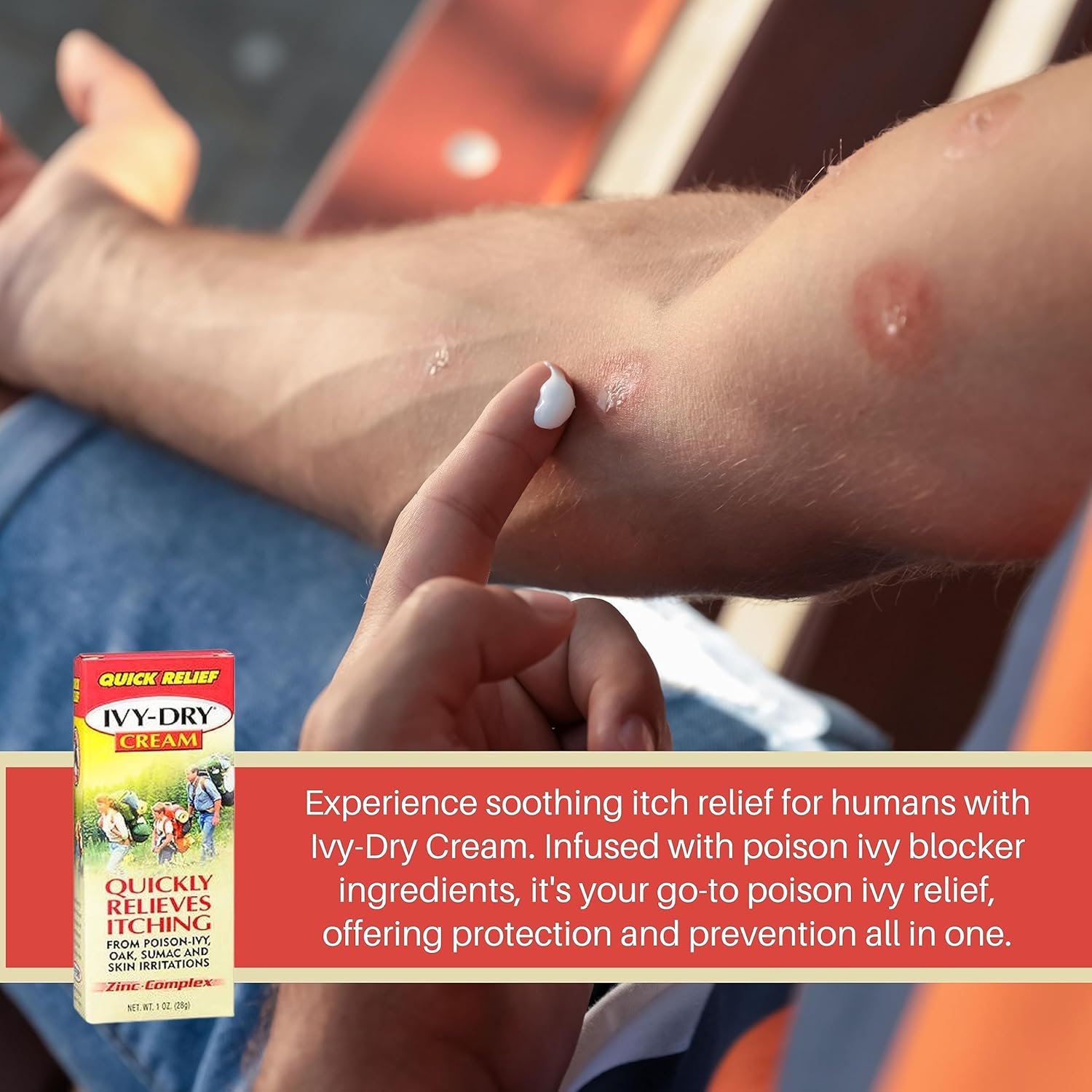 Worldwide Nutrition Bundle - Ivy Dry Anti Itch Cream Extra Strength And Fast Acting Itch Relief From Poison Ivy, Sumac, Skin Irritation And Poison Oak, 1Oz Ivy Block & Multi-Purpose Keychain : Health & Household