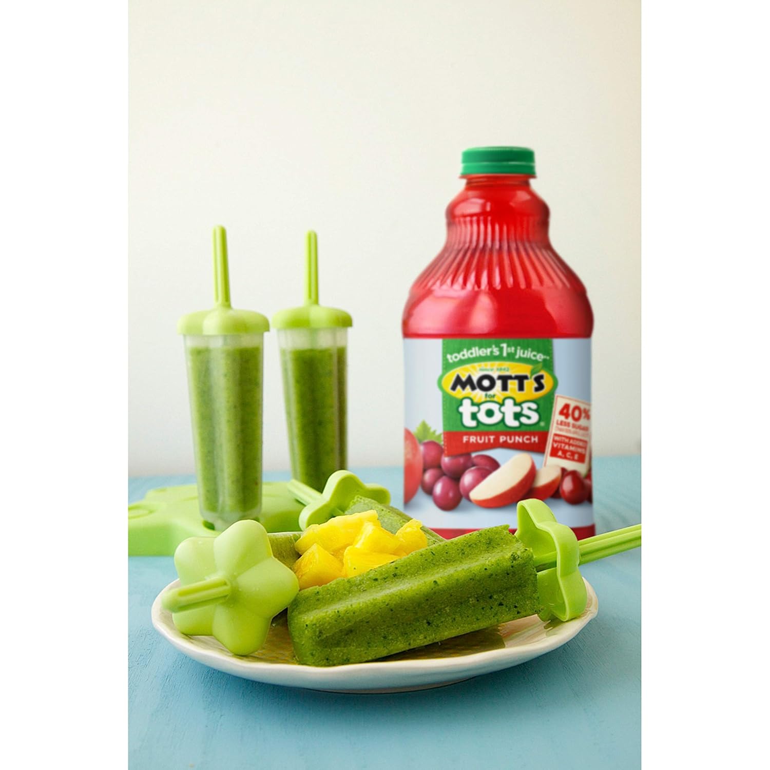 Mott'S Motts For Tots Fruit Punch, Immunity Support, 64-Ounce Bottles (Pack Of 8)