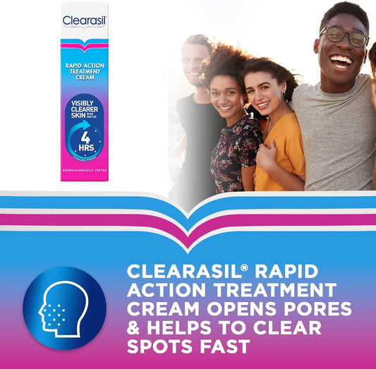 Clearasil Rapid Action Treatment Cream 25ml Pack of 3
