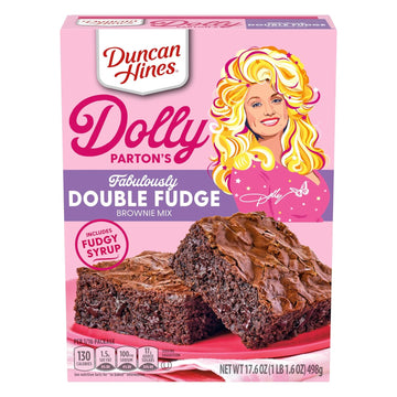 Duncan Hines Dolly Parton'S Fabulously Double Fudge Brownie Mix, 17.6 Oz