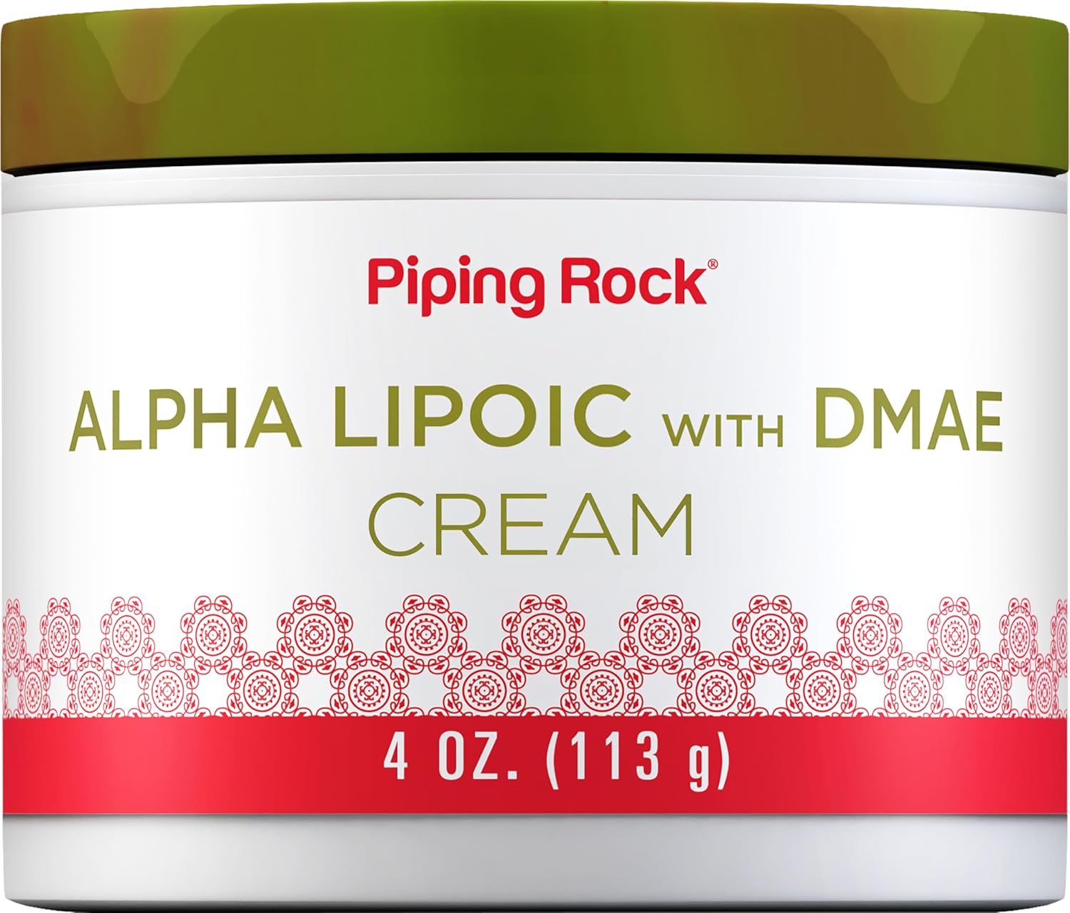 Piping Rock Alpha Lipoic Acid | 4 Oz | With Dmae Cream | Non Gmo, Gluten Free