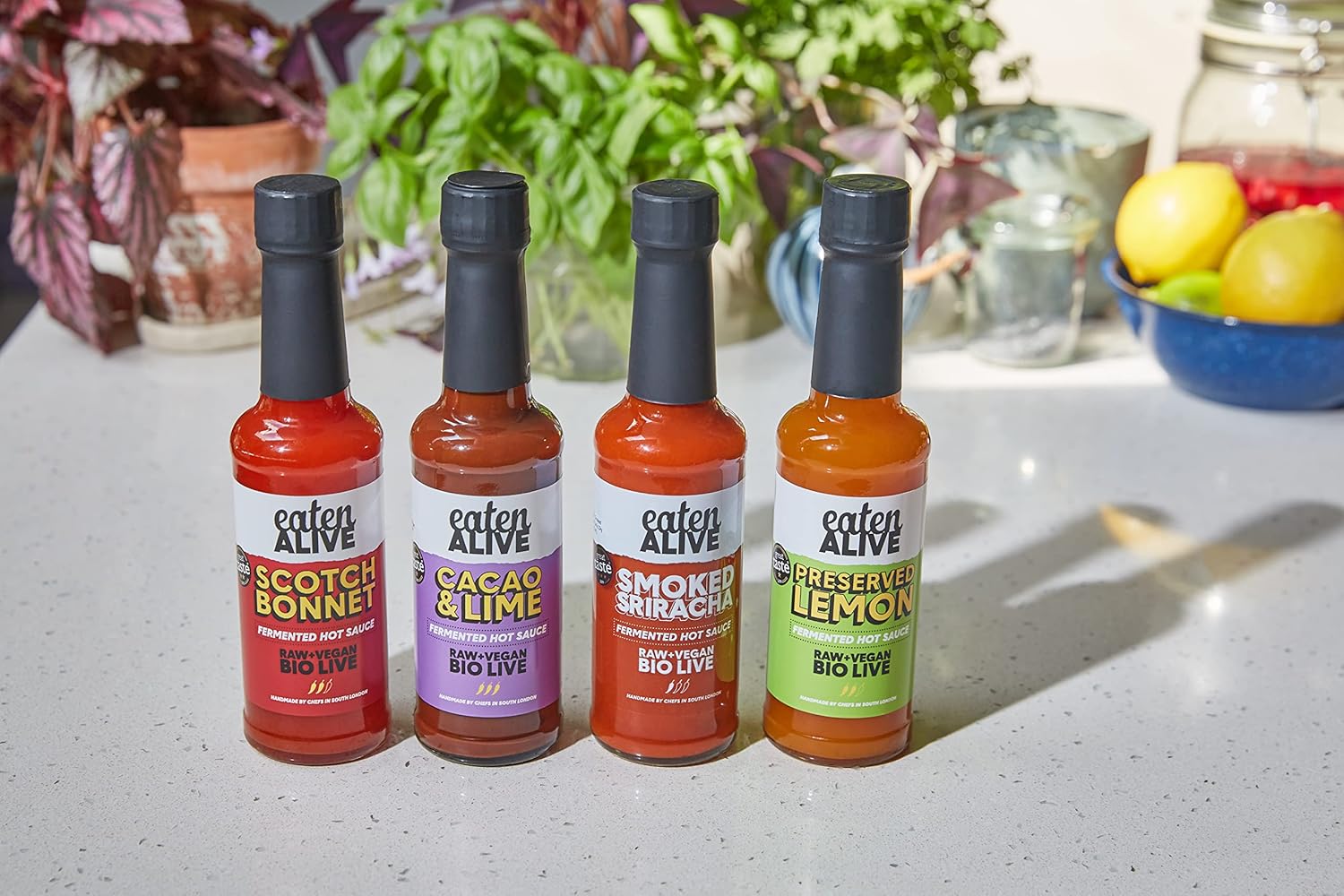 Eaten Alive Award Winning Fermented Hot Sauce - The Discovery Box (4 x 150ml) : Amazon.co.uk: Grocery