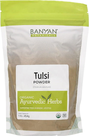 Banyan Botanicals Tulsi Powder, 1  - USDA Organic - Ocimum Sanctum - Holy Basil - Ayurvedic Adaptogen