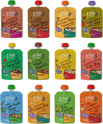 Ella'S Kitchen Stage 2 Mixed Case Selection From 7 Month 11 X 130G + 1 X 80G
