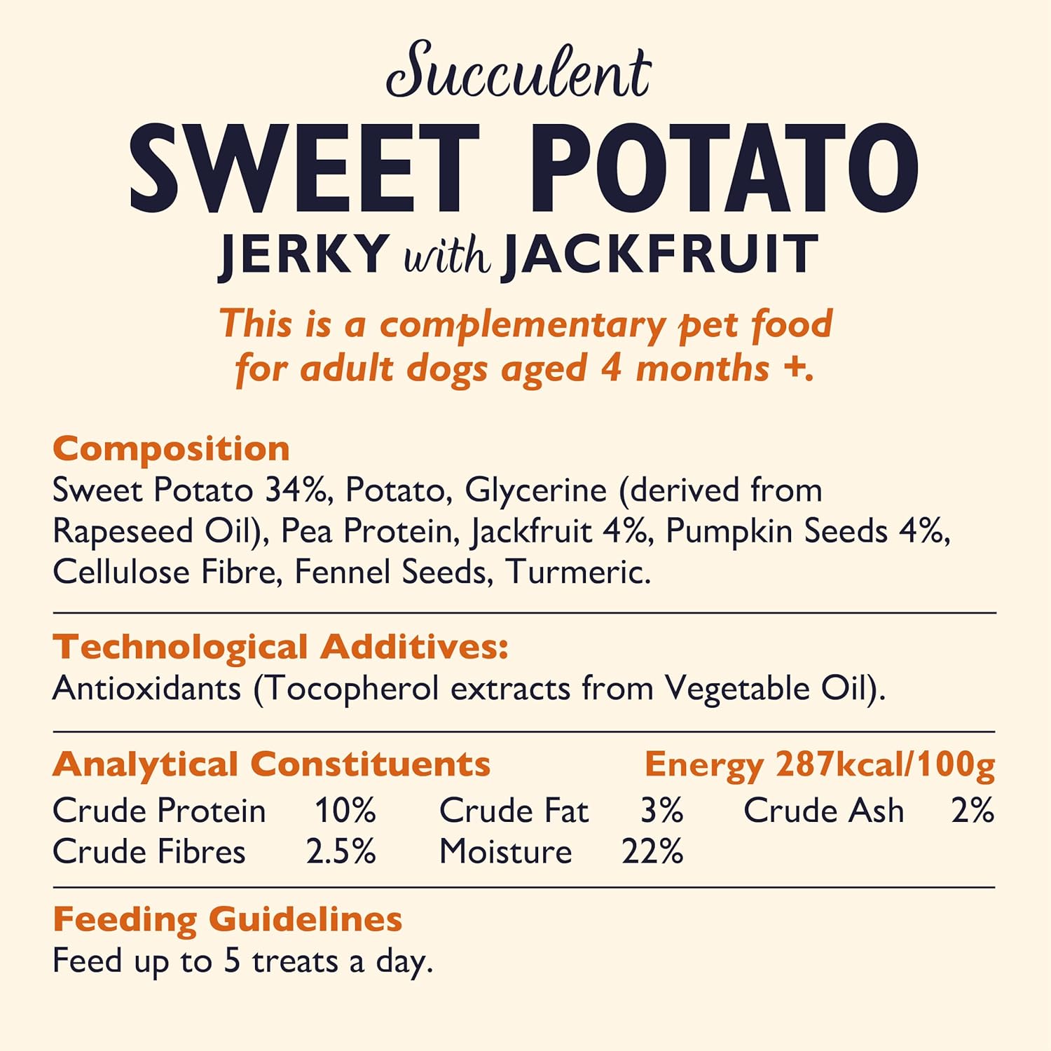 Lily's Kitchen Dog Plant Power Sweet Potato and Jackfruit Jerky - Natural Dog Treats (8 x 70 g) :Pet Supplies