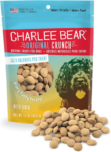Charlee Bear Original Dog Treats, Chicken Liver, 16 Oz